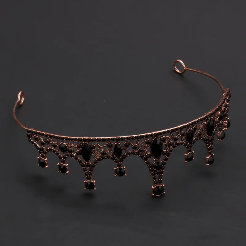 Baroque Princess Alloy Rhinestone Crown