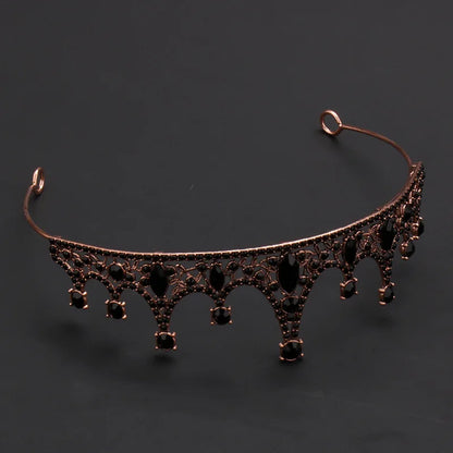 Baroque Princess Alloy Rhinestone Crown