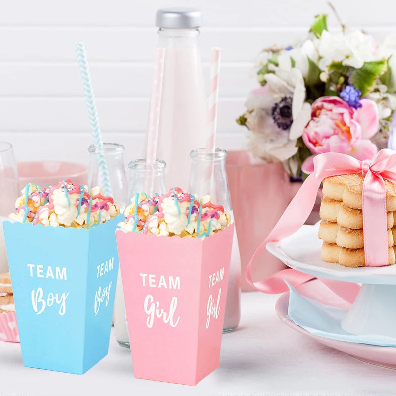 Gender Reveal Popcorn Box