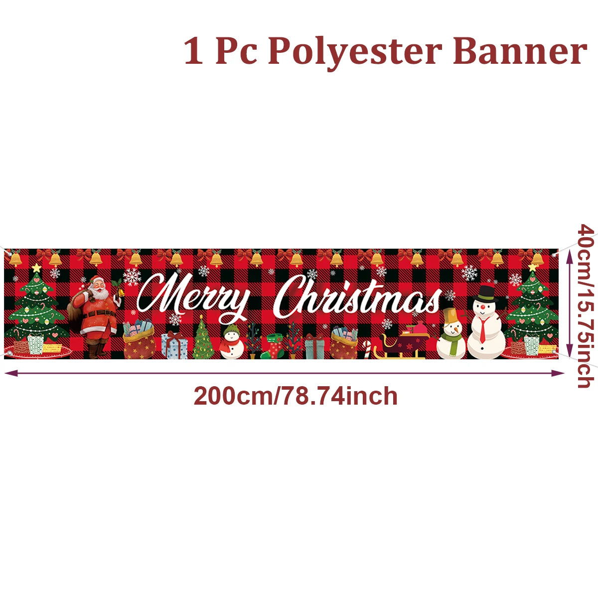 Outdoor Christmas Banner Holiday Decor