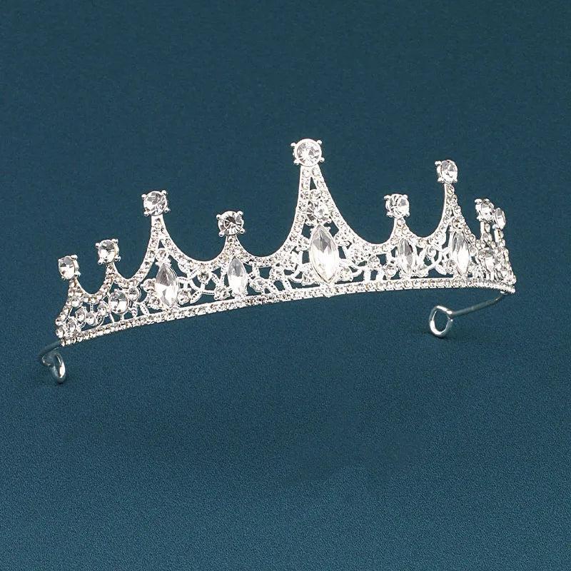Baroque Princess Alloy Rhinestone Crown