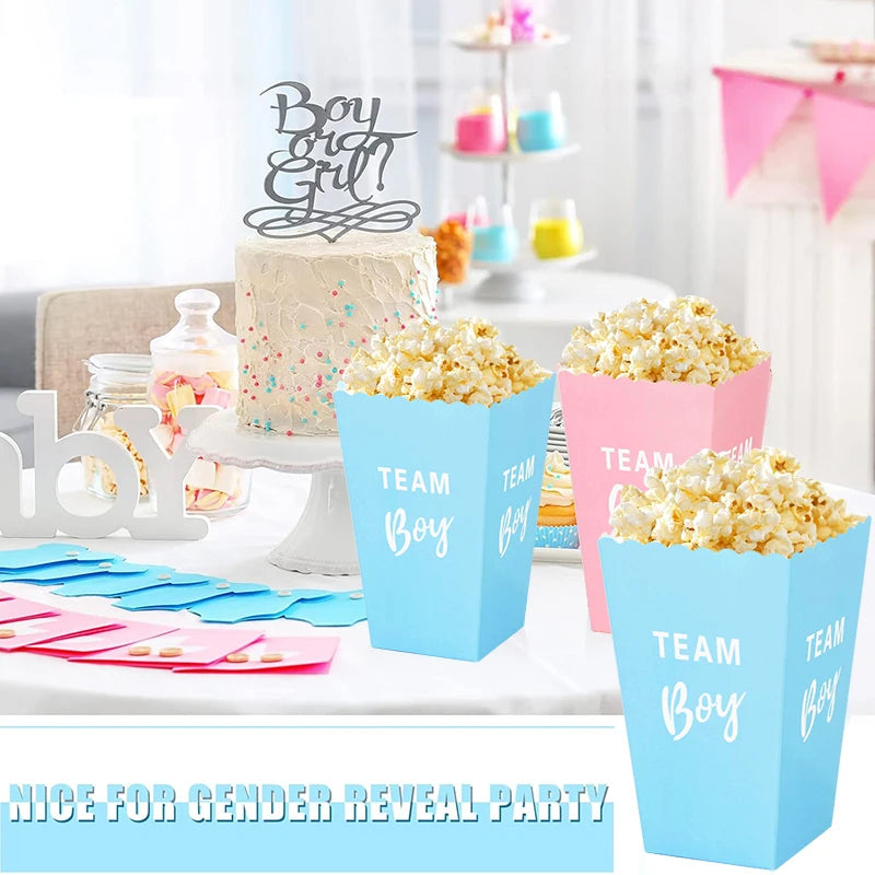 Gender Reveal Popcorn Box