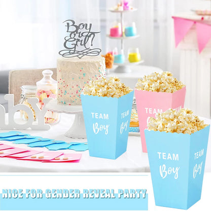 Gender Reveal Popcorn Box
