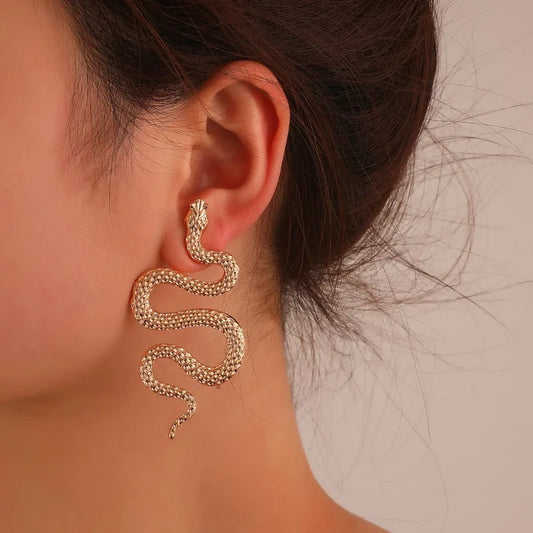 Halloween Snake Stud Earrings for Women 2pcs