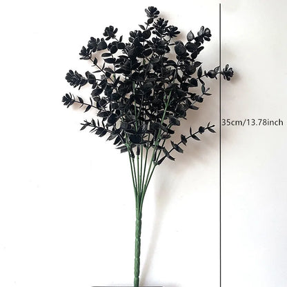 Halloween Black Artificial Plant Decor