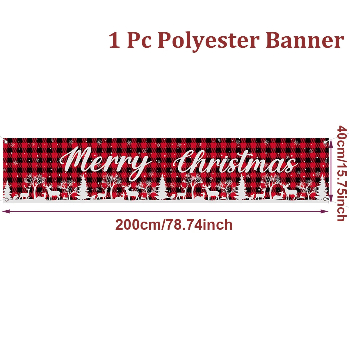 Outdoor Christmas Banner Holiday Decor
