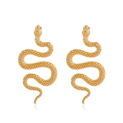 Halloween Snake Stud Earrings for Women 2pcs
