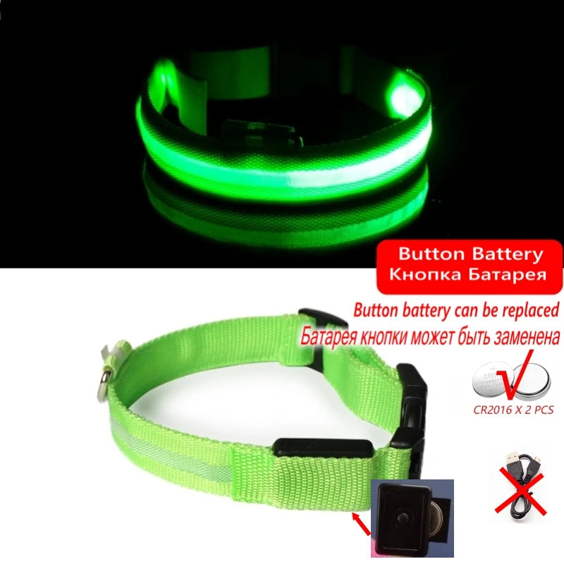 Led Dog Collar USB Charging/Battery