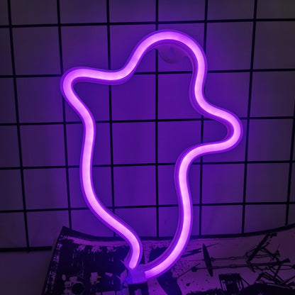 Halloween LED Neon Wall Decor - USB or Battery Powered