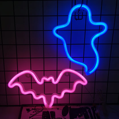 Halloween LED Neon Wall Decor - USB or Battery Powered