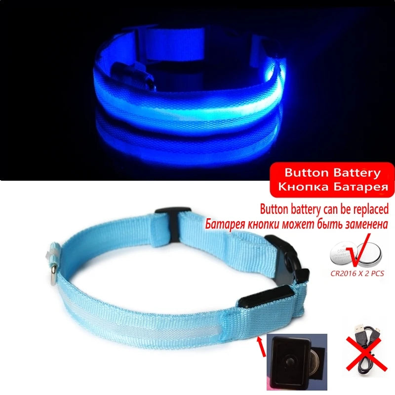 Led Dog Collar USB Charging/Battery