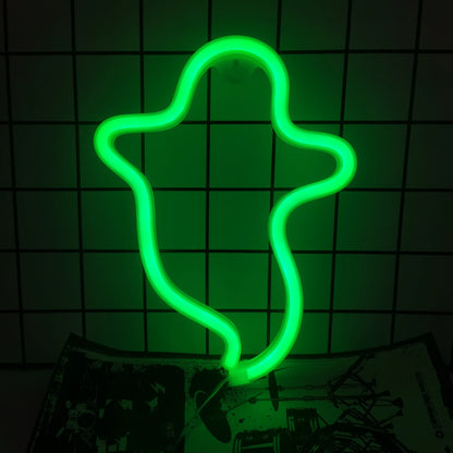 Halloween LED Neon Wall Decor - USB or Battery Powered