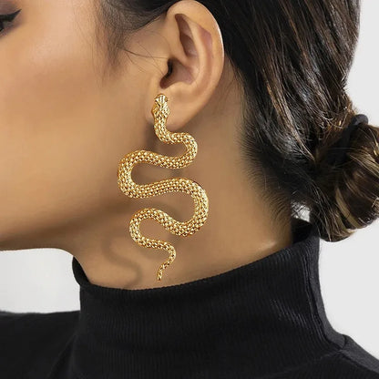 Halloween Snake Stud Earrings for Women 2pcs