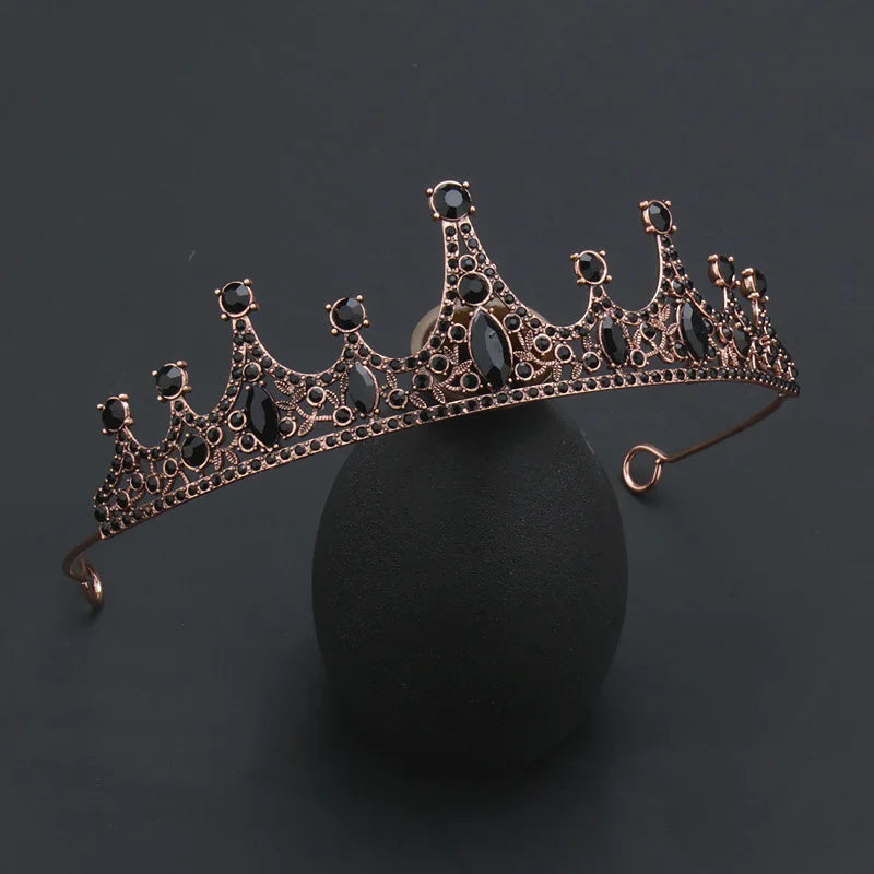 Baroque Princess Alloy Rhinestone Crown
