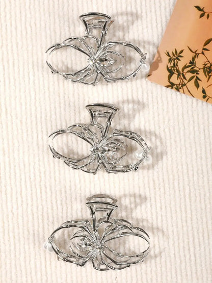 Halloween Spider Hair Claw Clip with Pearl Design