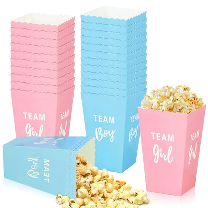 Gender Reveal Popcorn Box