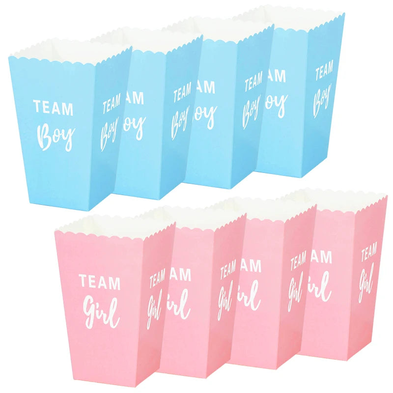 Gender Reveal Popcorn Box