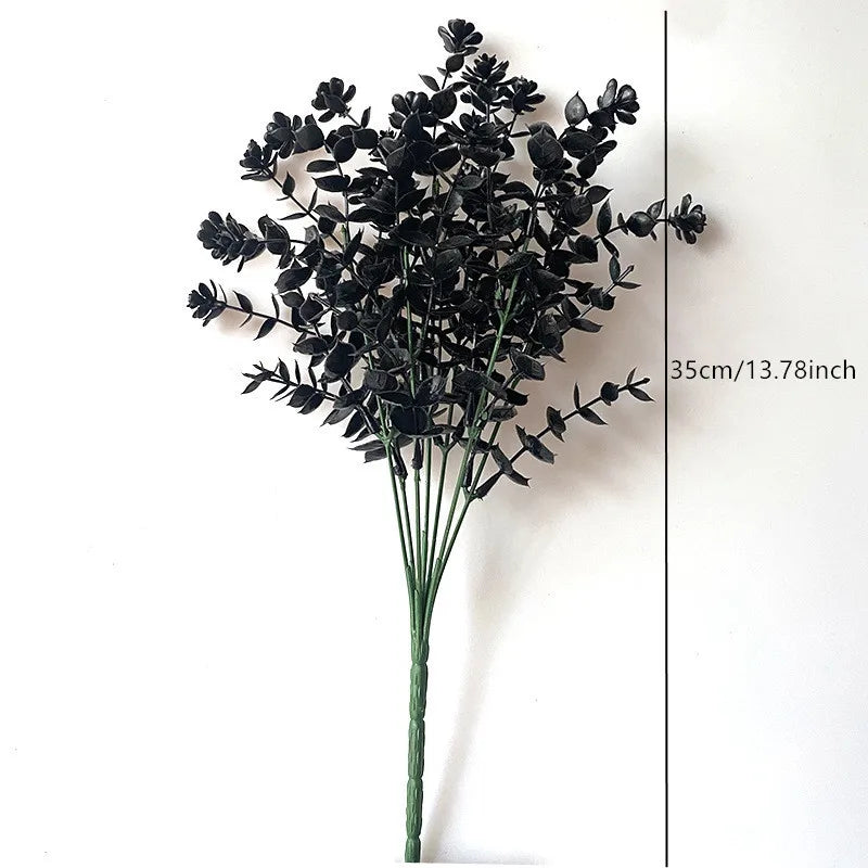 Halloween Black Artificial Plant Decor