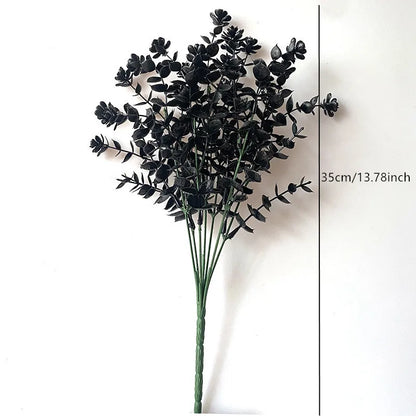 Halloween Black Artificial Plant Decor