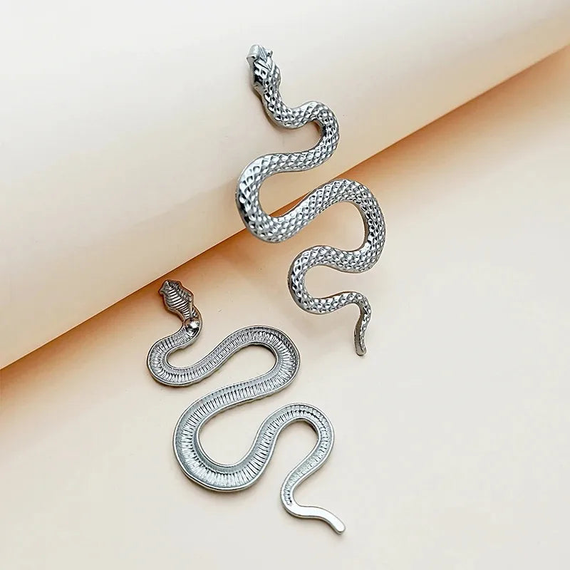 Halloween Snake Stud Earrings for Women 2pcs