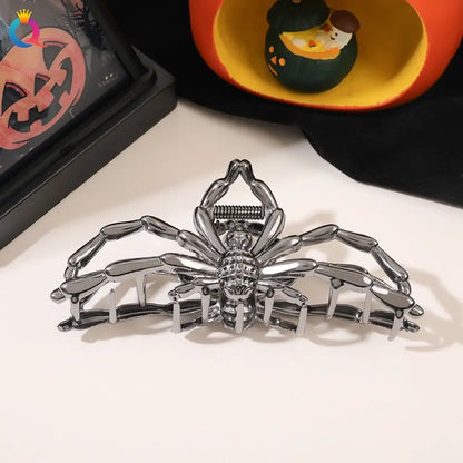Halloween Spider Hair Claw Clip with Pearl Design