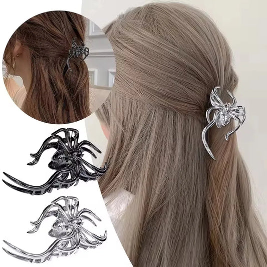 Spider Hair Claw Clip with Pearl Design