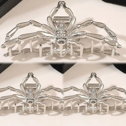 Halloween Spider Hair Claw Clip with Pearl Design