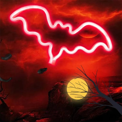 Halloween LED Neon Wall Decor - USB or Battery Powered