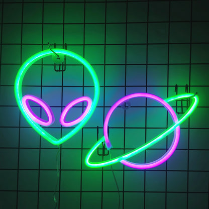 Halloween LED Neon Wall Decor - USB or Battery Powered