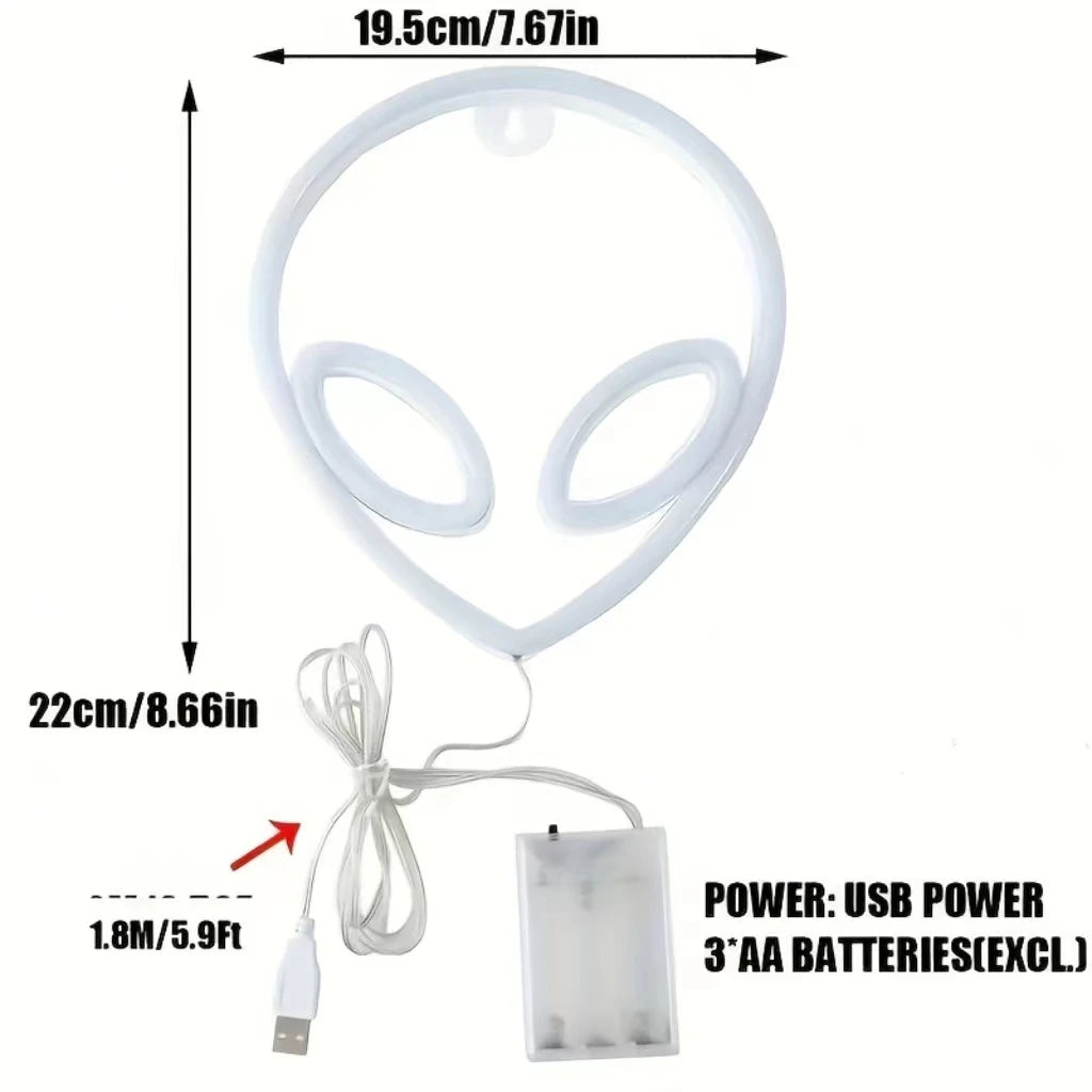 Halloween LED Neon Wall Decor - USB or Battery Powered