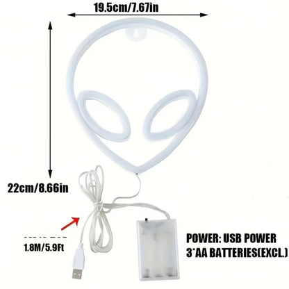 Halloween LED Neon Wall Decor - USB or Battery Powered