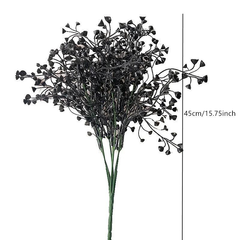 Halloween Black Artificial Plant Decor