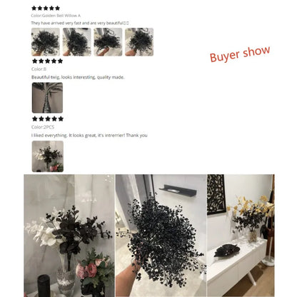 Halloween Black Artificial Plant Decor