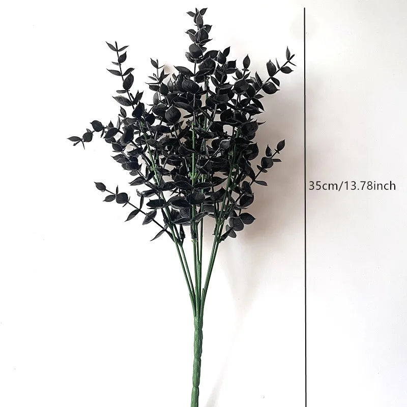 Halloween Black Artificial Plant Decor