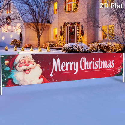 Outdoor Christmas Banner Holiday Decor